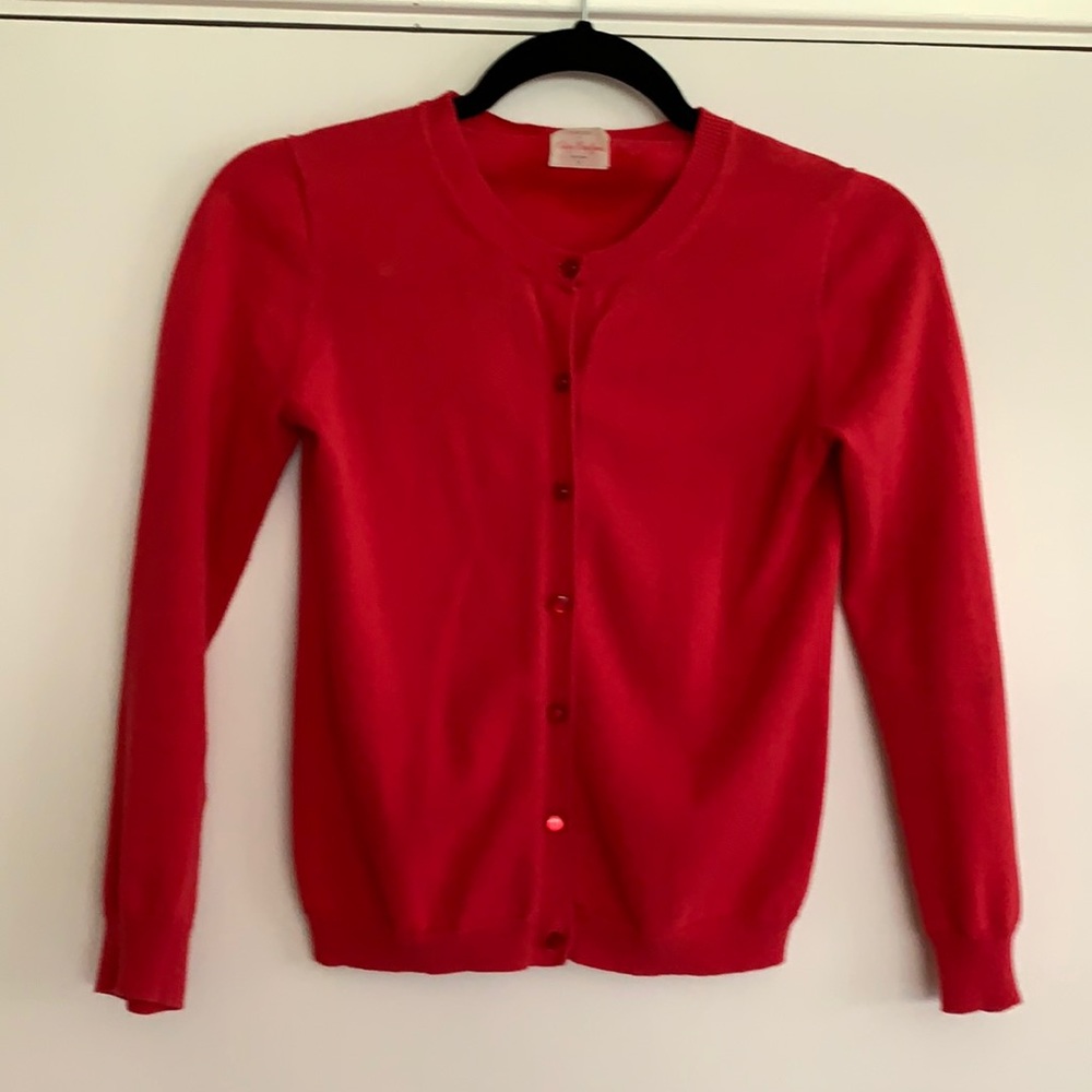 Crewcuts red cardigan sweater. Size 12.